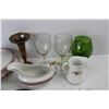 Image 5 : Lot Of Various Items, Fenton Gravy Boat w/ Serving Bowl w/ Lid, (3) Picture Frames, Misc.