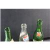 Image 3 : Vintage 7Up and Diet Pepsi Glass Bottles, Brass Fishing Lure and Pool Hall Pea Pool & Dice Shakers