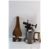 Image 2 : Vintage Blow Torch, Brass Fire Extinguisher and Rope Maker Tool