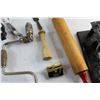 Image 7 : Egg Grading Scale, Dough Roller, Hand Drill Wrench, Bull Head Napkin Rings and Misc.