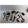 Image 8 : Keyhole Saw, Animal Traps, Wrenches, Horse Goblets, Grain Sample, Fencing Pliers and Misc.