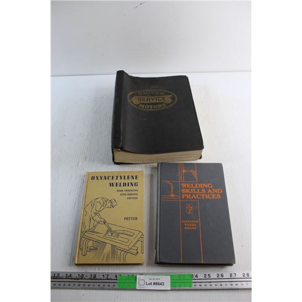 United Service Motor, Oxyacetylene Welding and Welding Skills and Practice Books