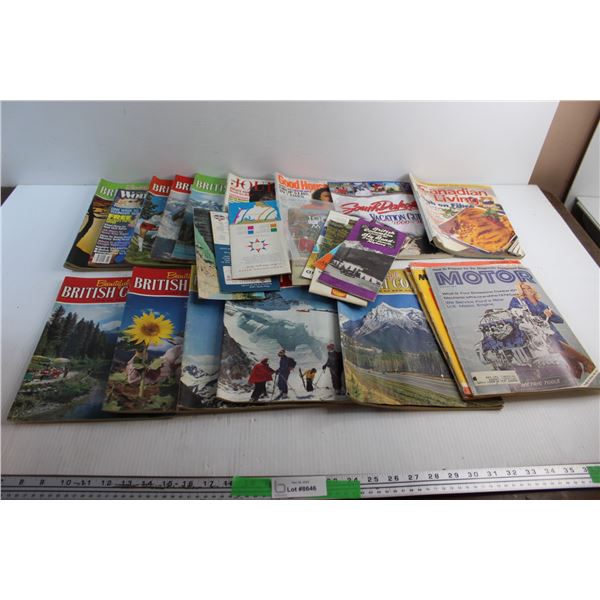(10+) Magazines - Beautiful British Columbia, Canadian Living and Motor