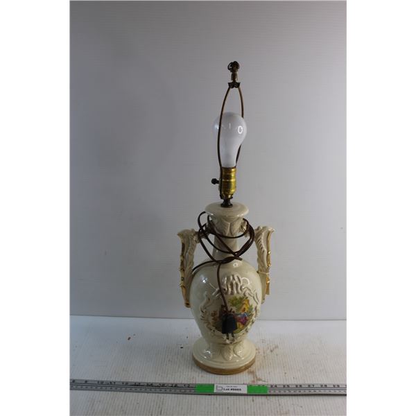 Ceramic Lamp - Tested, Missing Shade