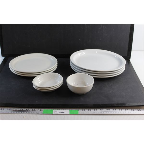 (7) Ceramic Plates and Bowl