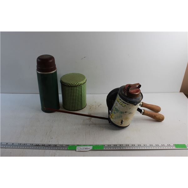Plant Duster, Storage Tin and Aladdin Water Bottle