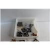 Image 9 : Assorted Jewelry and Plastic Container with Lid