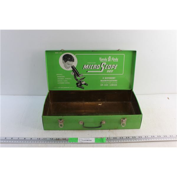 Handy Andy Microscope Tin