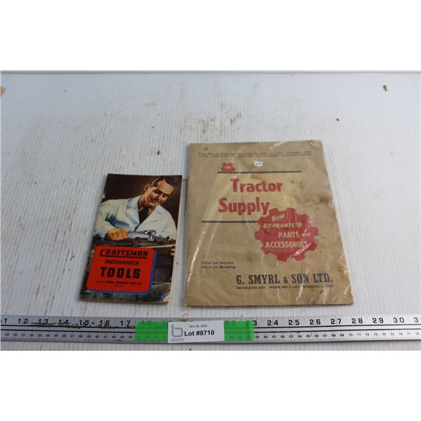 1963 Tractor Supply Parts Catalogue - Sealed and 1942 Craftsman Mechanics Tools Book