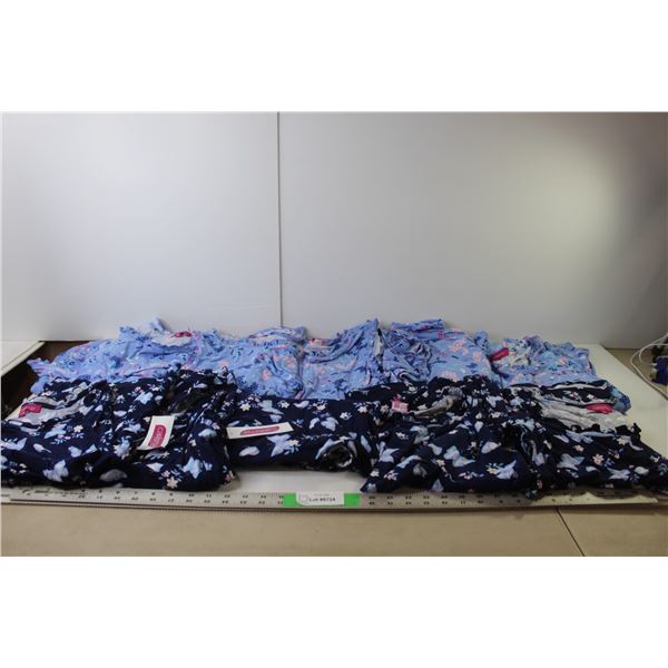 Women's Pyjamas- (2) Pants, (8) Shirts- L to 2XL