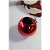 Image 4 : Christmas Lot- (4) Stockings, Tree Ornaments, Baby Items, Misc.