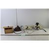 Image 1 : Butter Press, Vintage Polaroid Swinger Camera, Lamp- Powers On