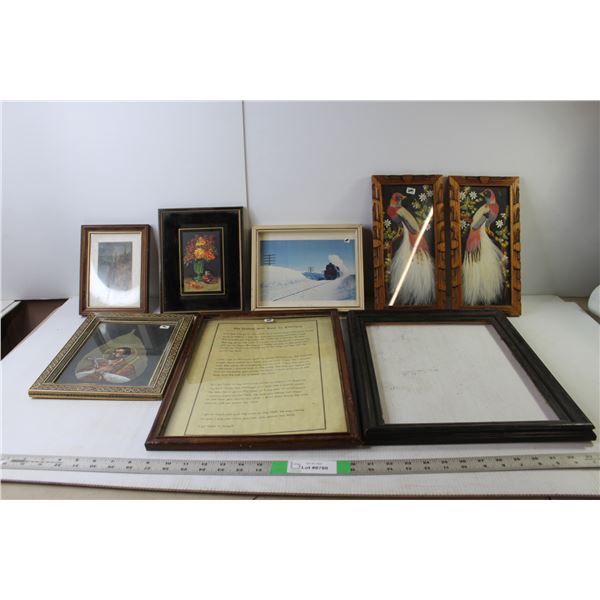 (8) Photos/Frames- As Is