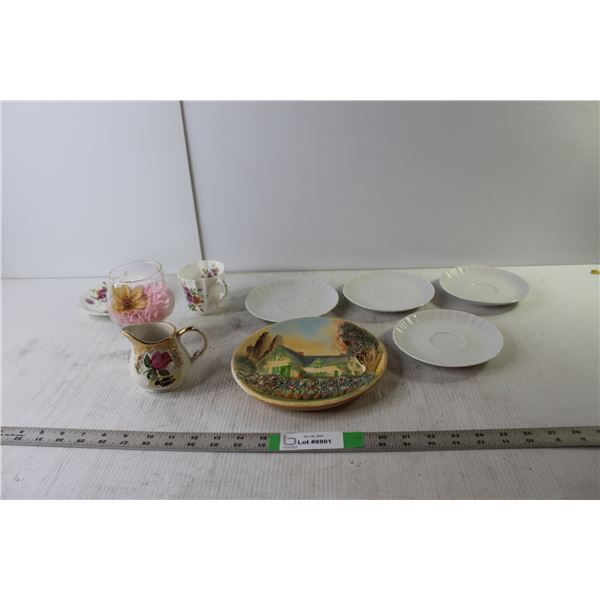 Dish Set- (5) Plates, Misc.