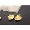 Image 6 : Gold Colored Broaches & Tray