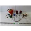 Image 1 : Household Items- (7) Shot Glasses, Hanging Mirror, Misc.