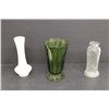 Image 6 : Household Items- (3) Vases, Lamp Base (has Repair But Works), Misc.