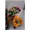 Image 4 : Christmas Lot: Tree Toppers, Glass Ornament Balls, Bell Decor, Assorted Decor