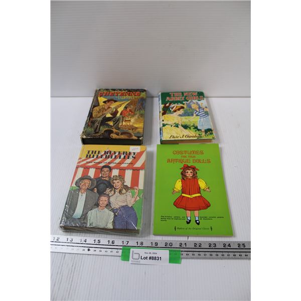 (4) Vintage Books: Cheyenne, Beverly Hillbillies, New Abbey Girls, Costumes for Dolls