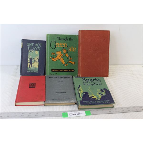 (6) Vintage Books - One Act Plays, Through the Green Gate, Sparks from a Thousand Campfires