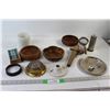 Image 1 : (3) Wooden Bowls, Keg Tap, Match Box