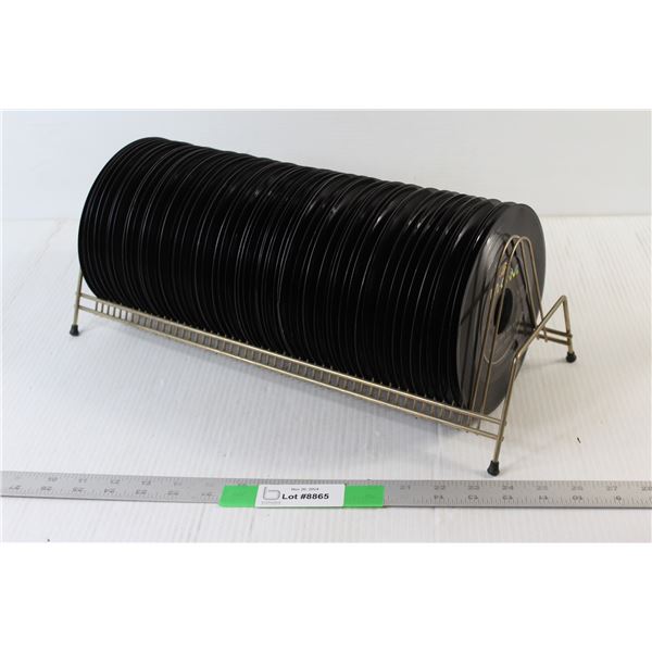 Rack Full of 45's Records