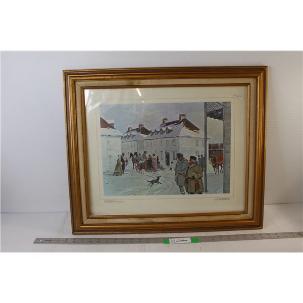 Fort Edmonton 1887 Art Framed - 24" x 21"