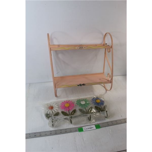Flower Coat Rack, Shelf