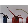 Image 3 : (3) Metal Vintage Oil Cans - Some Contents