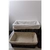 Image 2 : (5) Wicker Baskets - Assorted Sizes