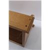 Image 4 : Wood Bread Box - 18" x 9" x 8" - Missing Wood Screw Button Cover