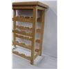 Image 2 : * Wooden Wine Rack w/Removable Top Tray - 22" x 11" x 25"