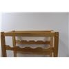 Image 4 : * Wooden Wine Rack w/Removable Top Tray - 22" x 11" x 25"