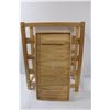 Image 5 : * Wooden Wine Rack w/Removable Top Tray - 22" x 11" x 25"