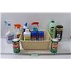 Image 1 : Various Cleaning Products in Plastic Storage Tray