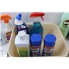 Image 3 : Various Cleaning Products in Plastic Storage Tray