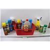 Image 1 : Various Cleaning Products in Plastic Storage Tray
