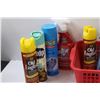 Image 2 : Various Cleaning Products in Plastic Storage Tray
