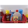 Image 3 : Various Cleaning Products in Plastic Storage Tray