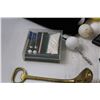 Image 5 : Golf Lot: Plastic Golf Balls in Bag, Picks in Bag, Mini Desk Golf Set, Bottle Openers, Misc.