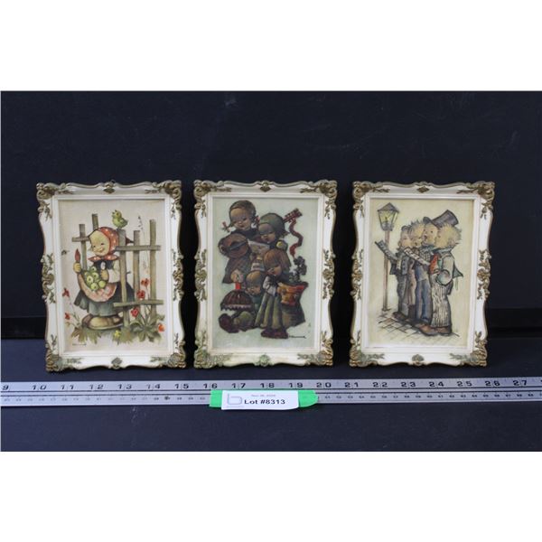 (3) Berta Hummel Art Prints - Made in West Germany - 7" x 5"