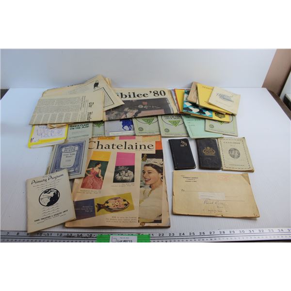 Vintage News Papers, Books and Magazines - Chatelaine, Jubilee 80s and The Hanley Herald