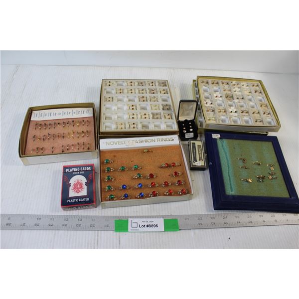Costume Jewelry and Poker Cards