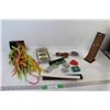 Image 1 : Shoelaces, Costume Jewelry, (3) Lighters, Misc.