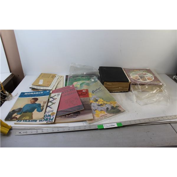 Assorted Magazines, The Peoples Home Library Book, Cook Book