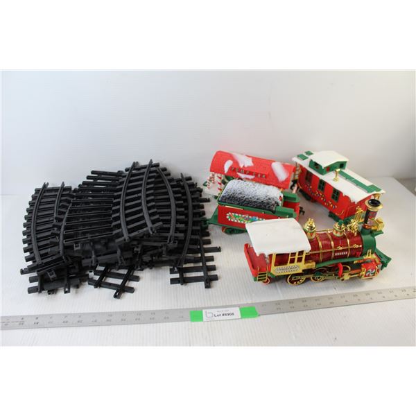 Christmas Model Train Set With (4) Trains