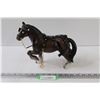 Image 1 : Clydesdale Work Horse w/Harness Plastic Figurine - 9" x 10"