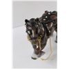Image 2 : Clydesdale Work Horse w/Harness Plastic Figurine - 9" x 10"