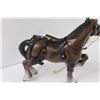 Image 3 : Clydesdale Work Horse w/Harness Plastic Figurine - 9" x 10"
