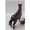 Image 4 : Clydesdale Work Horse w/Harness Plastic Figurine - 9" x 10"